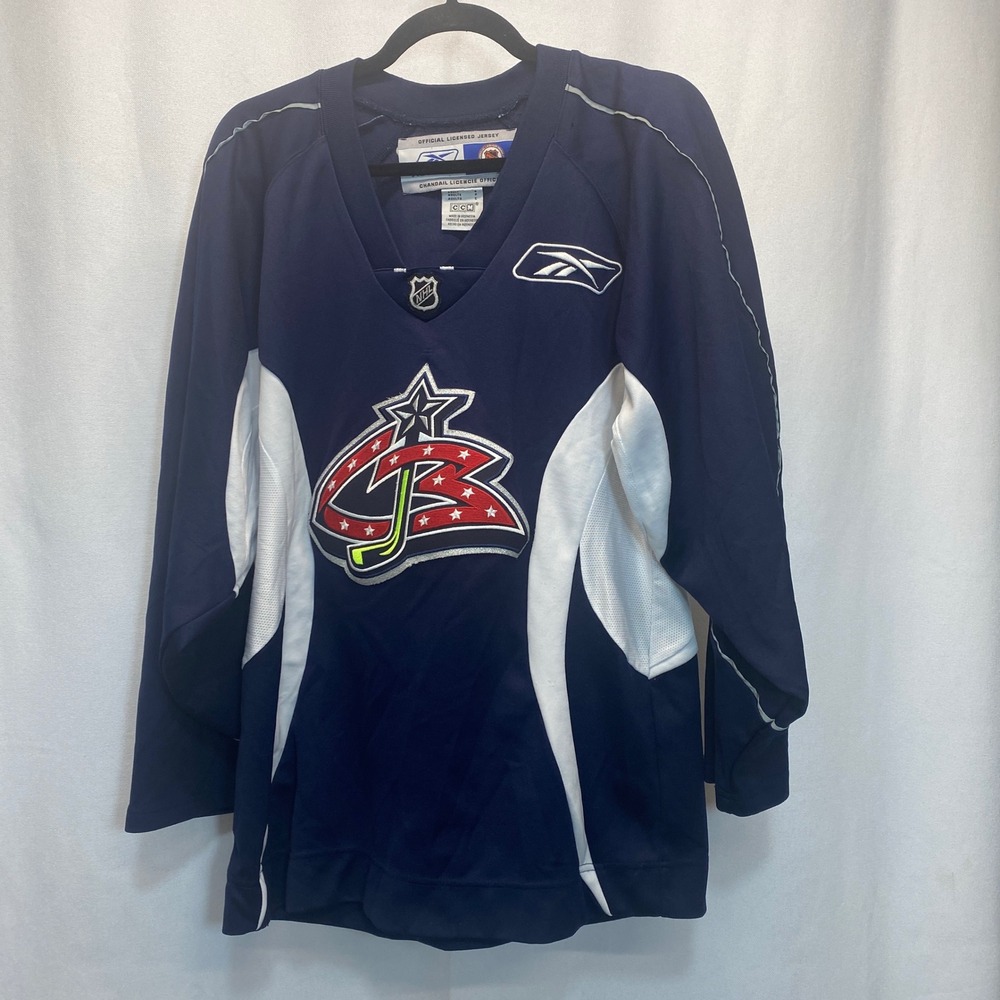 Columbus Blue Jackets NHL Hockey‎ Jersey Rick Nash 61 Adult Small Reebok Blue